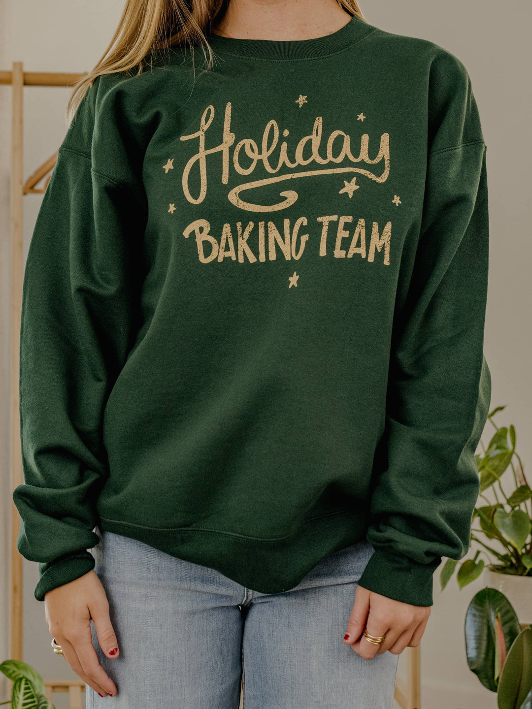 Holiday Baking Team Sweatshirt -Forest Green