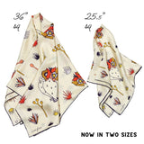 Jenni Earle | Silk Scarf - Word Jumble - Square Neck & Hair Scarf