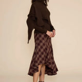 Lucy Paris | Murphy Scarf Sweater - Brown