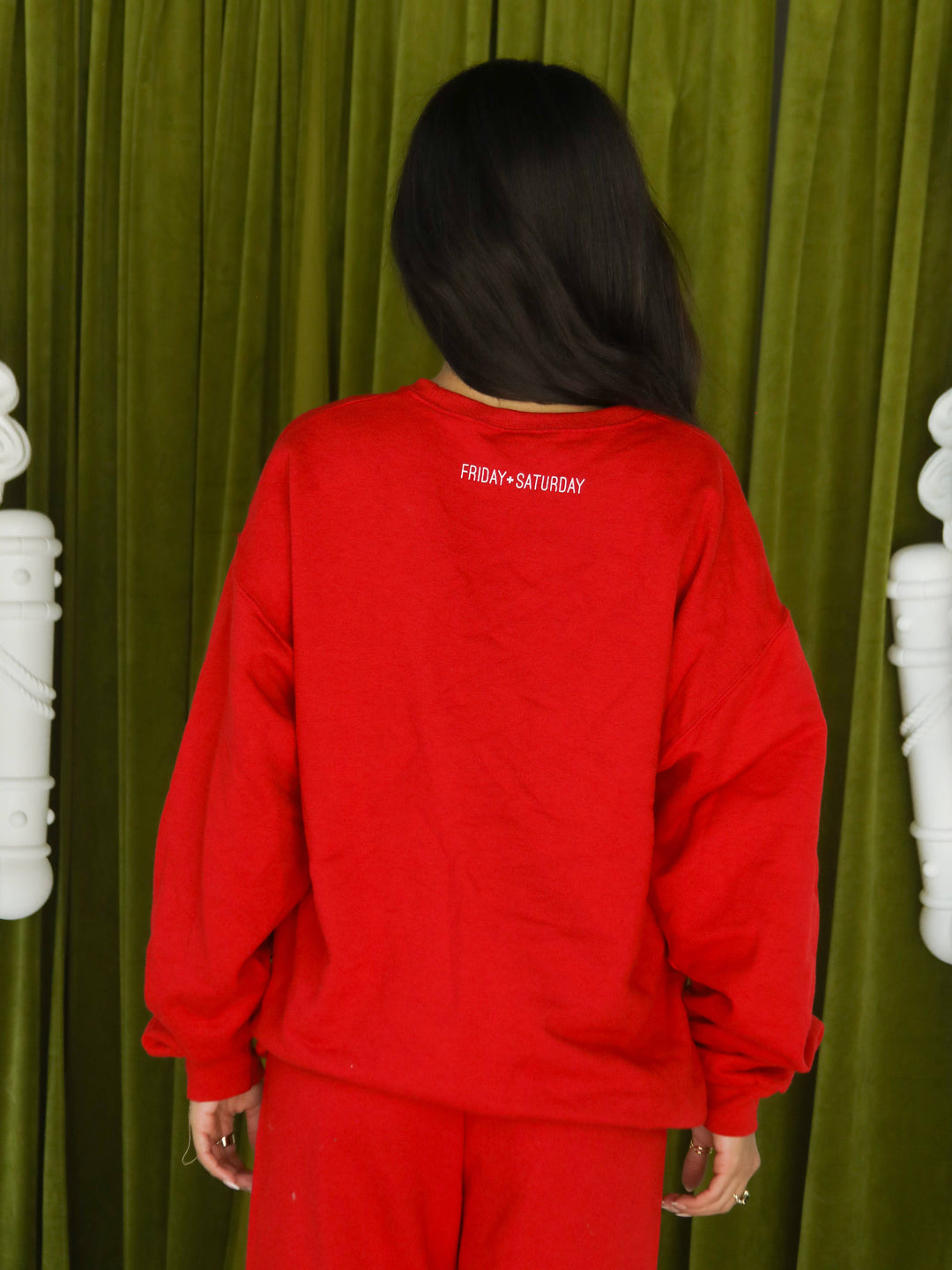 Vintage Santa Sweatshirt - Red