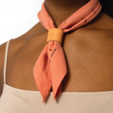 Jenni Earle | Leather Bandana Slide - Tooled - Scarf Ring