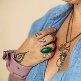 Jenni Earle | Heritage cotton bandana - “Chin Up Buttercup”