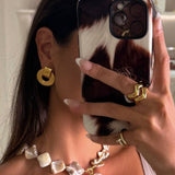 Sahira Jewelry Design | Carmela Doorknocker Earrings - Gold