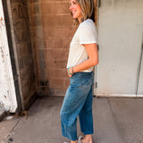 Good American | The Layered Tee - Vintage Grey