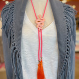 Rahya Jewelry Design | Snake Bolo Sugar Pink with Hot Pink & Orange