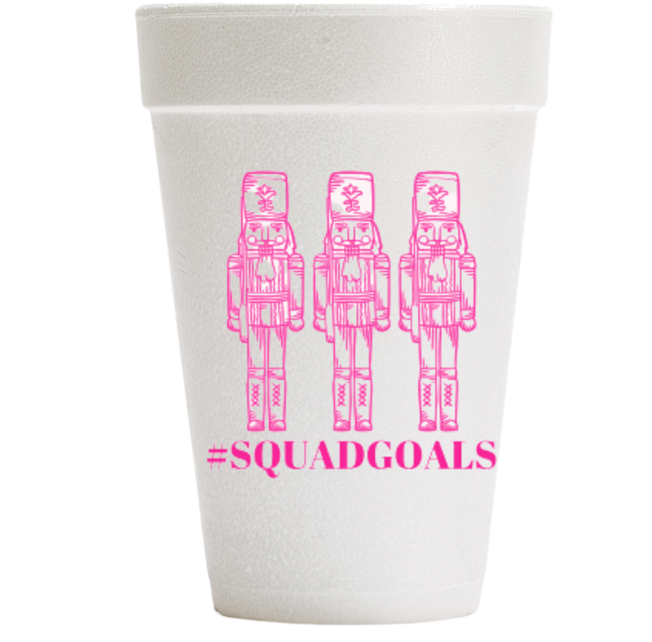 #SquadGoals Styrofoam Cups- Christmas