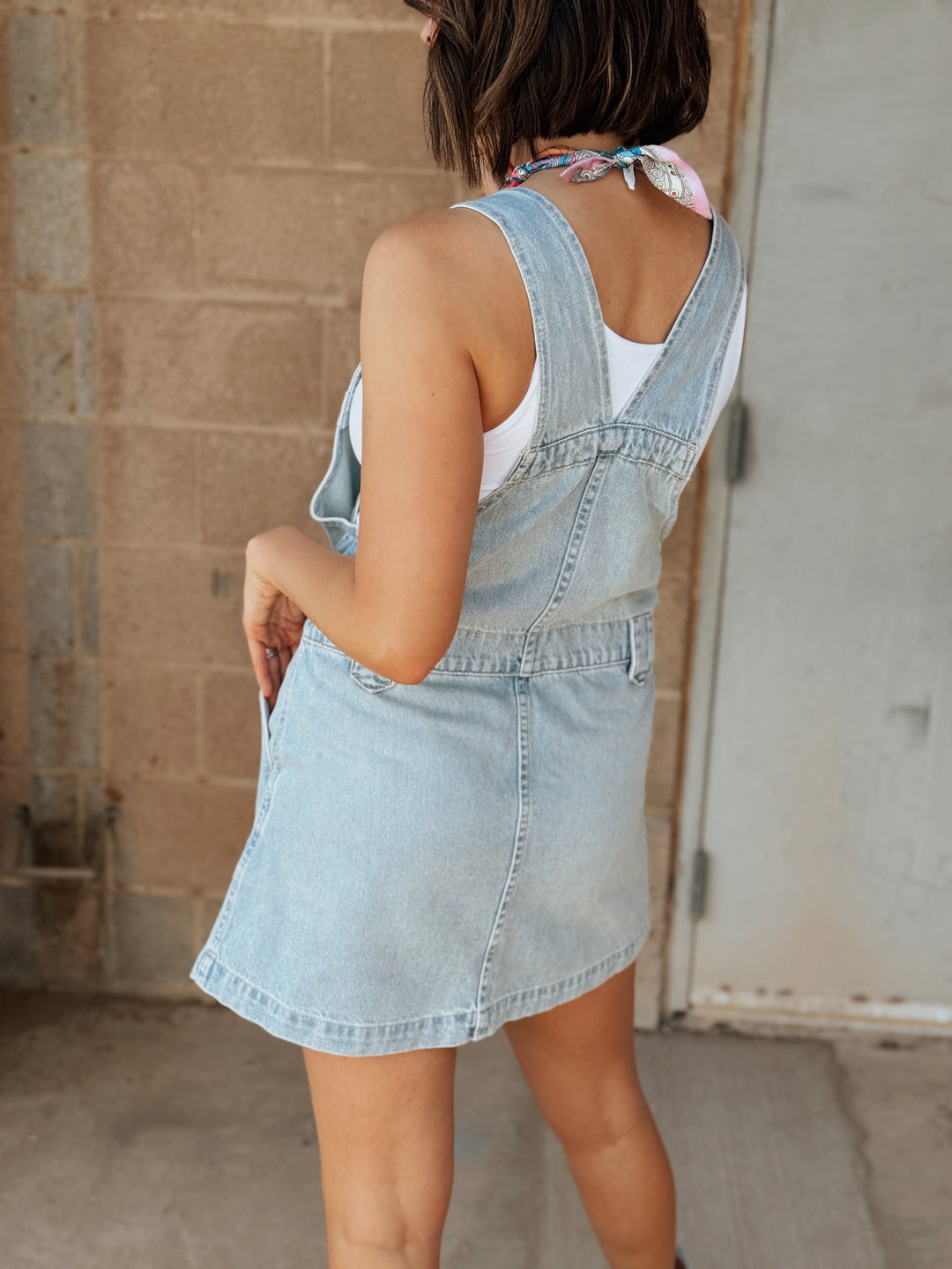 We The Free | Edie Denim Skirtall - Apple Blues
