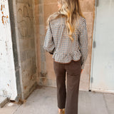 AG Jeans | Saige Wide Leg Crop - Sulfur Burnt Umber
