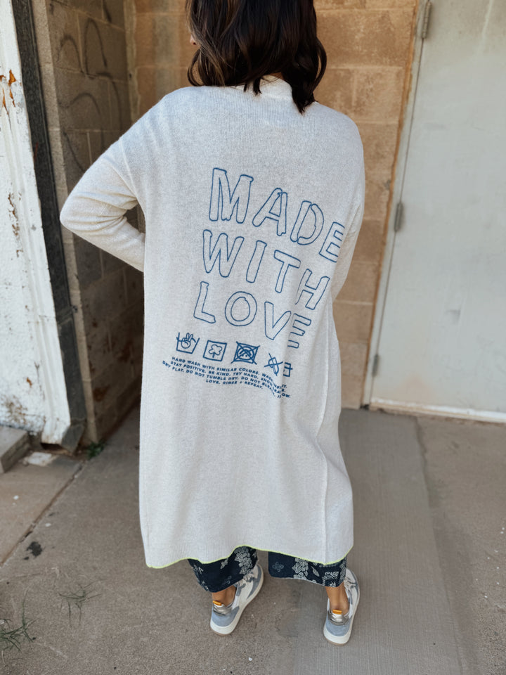 Kerri Rosenthal | Super Duper Made With Love Duster - Oatmeal Heather