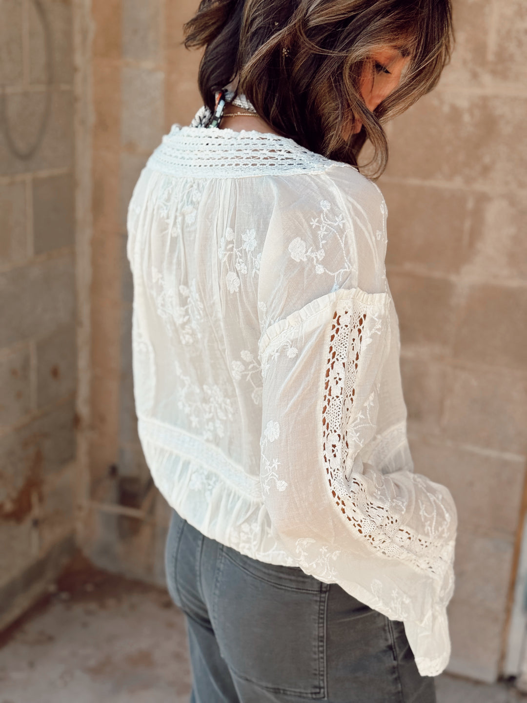 Free People | Sweet Love Blouse - Egret