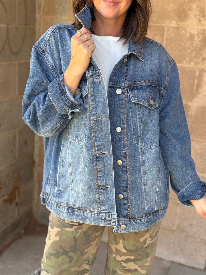 Beau Boyfriend Jacket - Vintage Blue