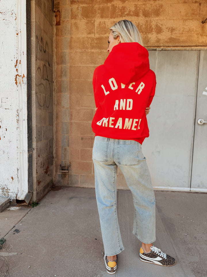 Kerri Rosenthal | Boyfriend Love Guard Hoodie - Luv Note Red