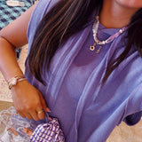 Gameday Luxe | The Mini Andrea Clear Top Handle Bag - Clear