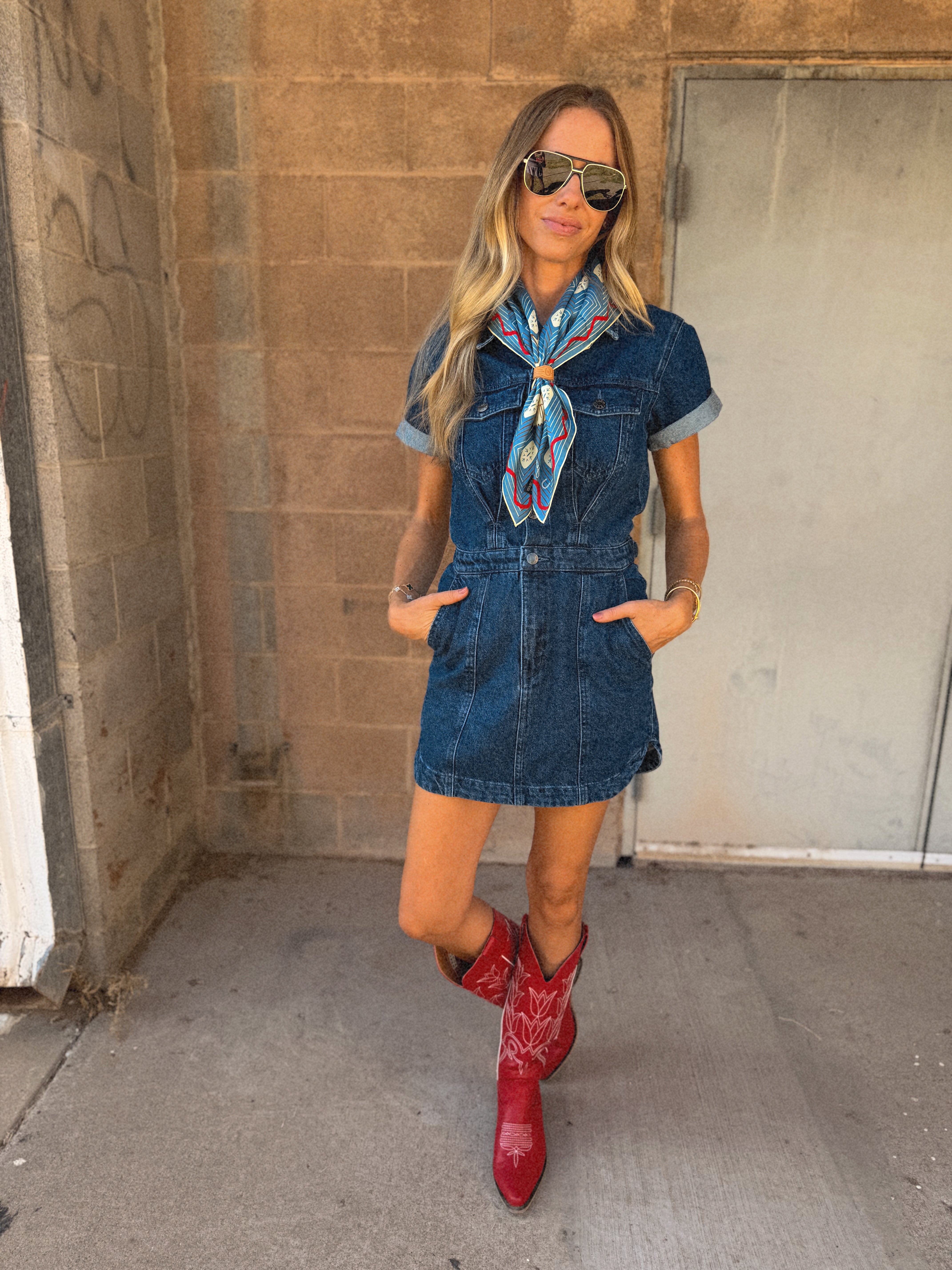 Daze Denim | Topanga Denim Dress - Rush