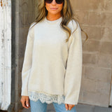 Z Supply | Roselle Lace Cami - Frosted Pearl