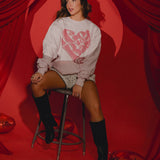 LivyLu | Sonny & Cher I Got You Babe Heart Pink Sweatshirt
