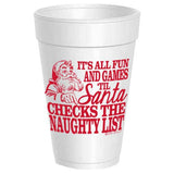 Sassy Cups | Fun & Games - Naughty List - 10 pack