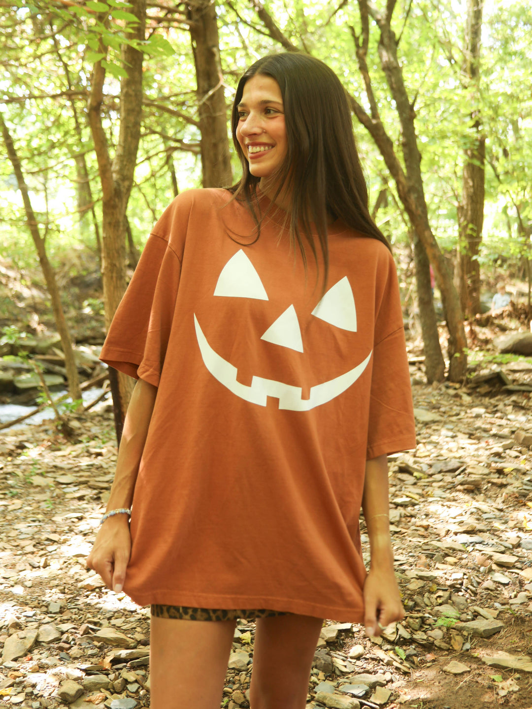 Pumpkin Oversized Tee