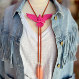 Rahya Jewelry Design | Eagle Bolo Flamingo with Orange & Peach