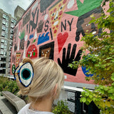 Solar Eclipse | Hand-painted Evil Eye Claw Hair Clip