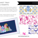 Taylor Gray | CHINOISERIE Trinket Tray Insert - 5.5X11