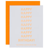 Happiest of Birthdays To You - Birthday - Letterpress Card