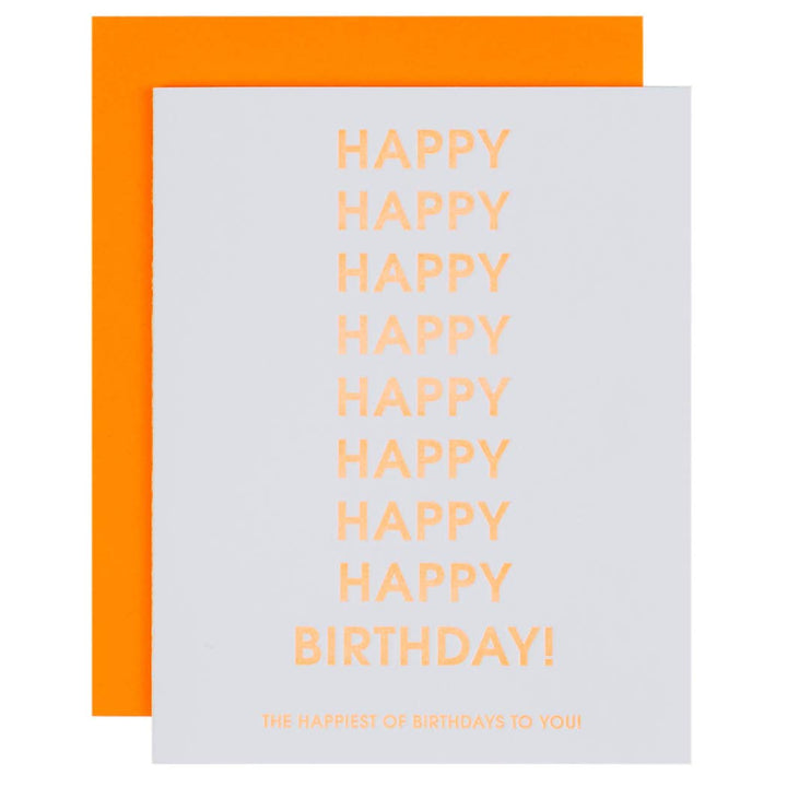 Happiest of Birthdays To You - Birthday - Letterpress Card