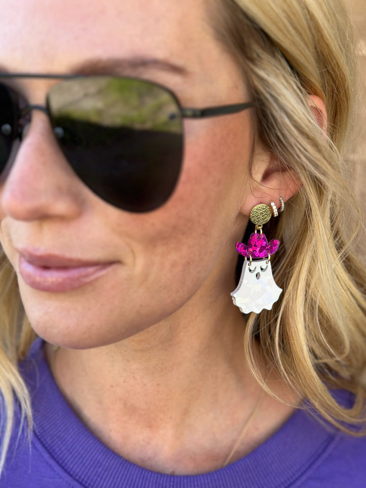 Boo-Haw Ghost Studs