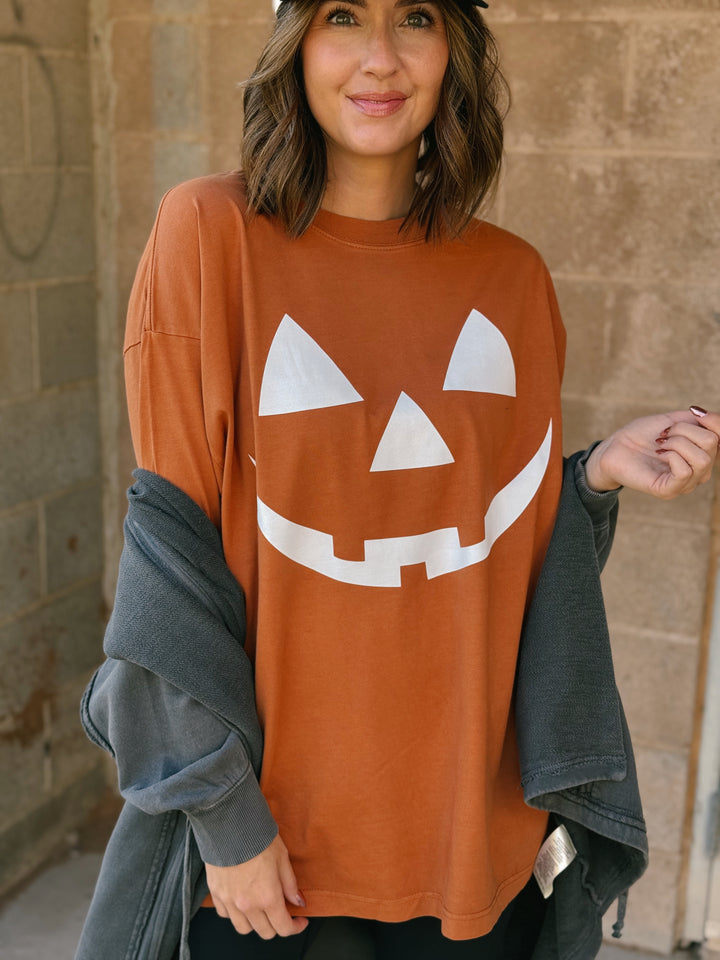 Pumpkin Oversized Tee
