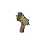 Solar Eclipse | Hand-painted Palm Trees Claw Hair Clip