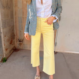 AG Jeans | Saige Wide Leg Crop - Sunlight Yellow