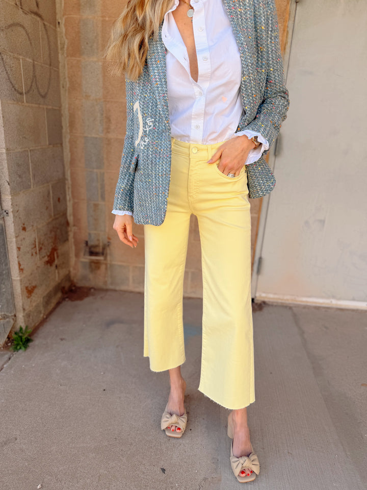 AG Jeans | Saige Wide Leg Crop - Sunlight Yellow