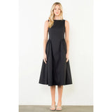 THML | Sleeveless Midi Dress - Black
