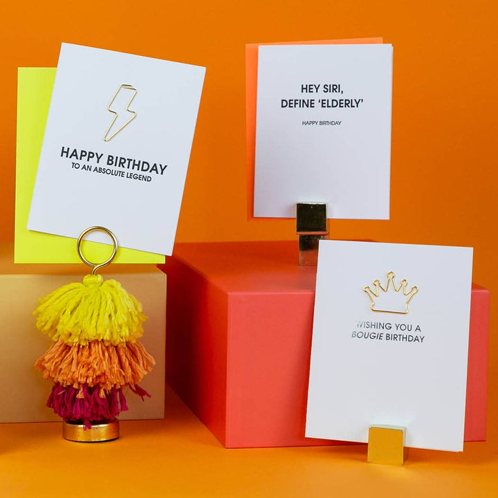 Hey Siri, Define 'Elderly' - Funny Birthday - Birthday Card