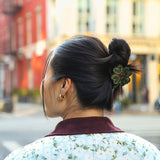 Solar Eclipse | Hand-painted Clover Claw Hair Clip