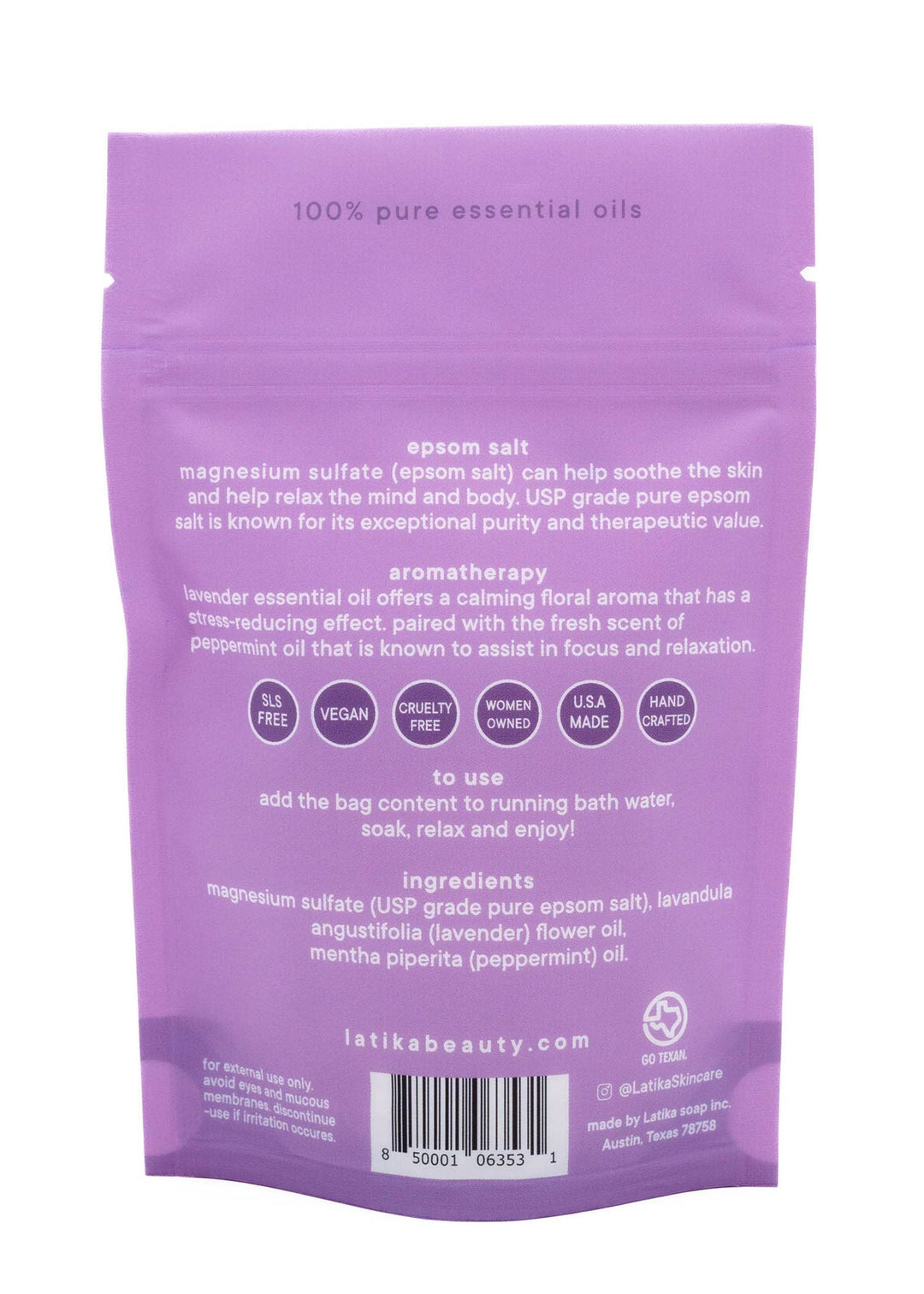 Calm Bath Soak – Lavender Mint