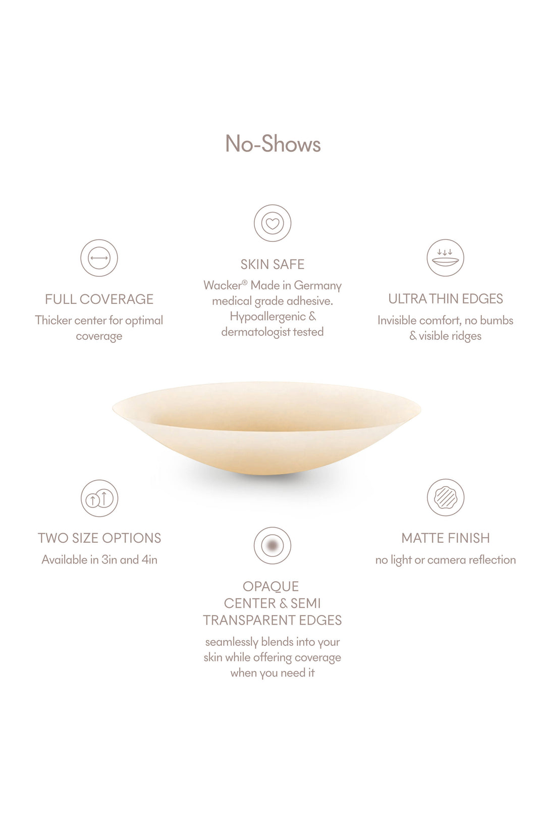 No-Show | Reusable Adhesive Nipple Covers