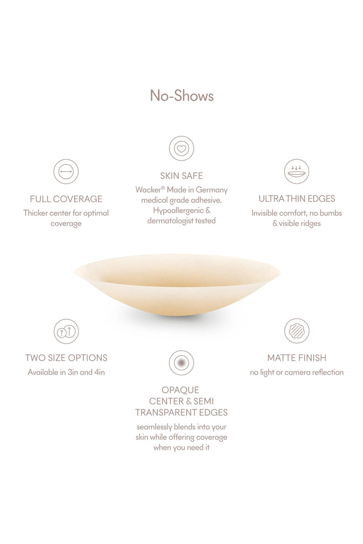 No-Show | Reusable Adhesive Nipple Covers