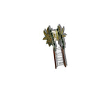 Solar Eclipse | Hand-painted Palm Trees Claw Hair Clip