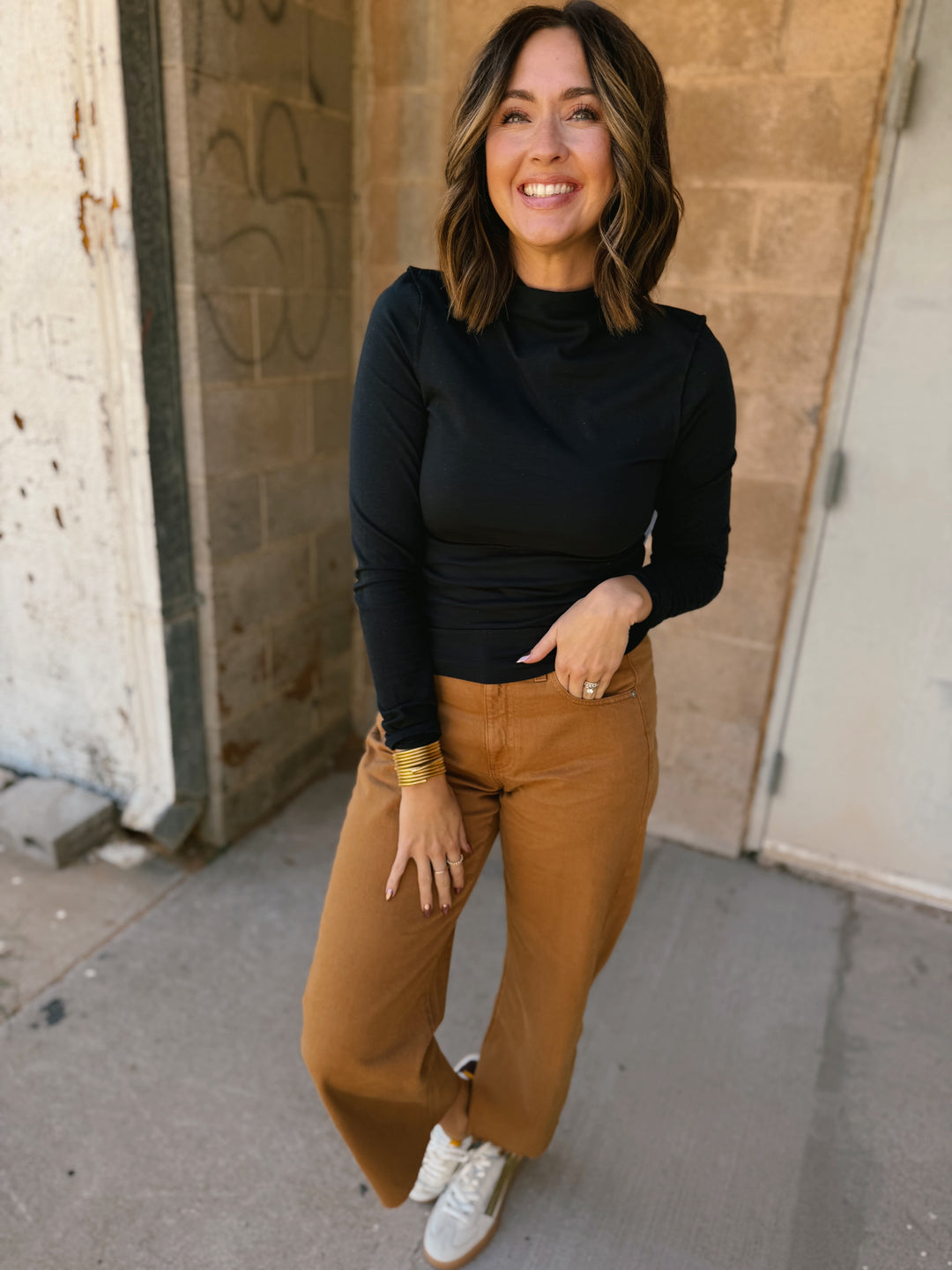 We The Free | Kenzie Long Sleeve Top - Black