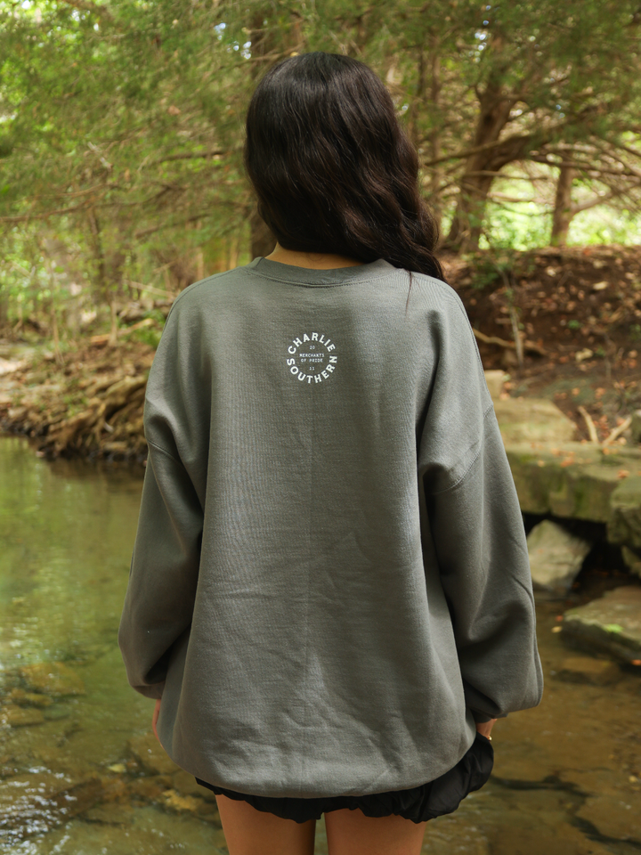 Spooky Rider Sweatshirt- Grey