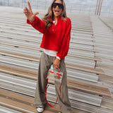 Good American | The Pull On Trouser - Mini Plaid