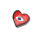 Solar Eclipse | Hand-painted Lucky Eye Heart Hair Claw Clip