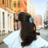 Solar Eclipse | Hand-painted Seashell Claw Hair Clips