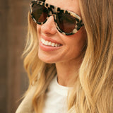 Freyrs | Voyager Acetate Unisex Aviator Sunglasses - Milky Tortoise