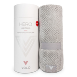 VOLO Beauty | Hero Hair Towel- Luna Gray Luxe Tube