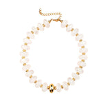 Evan Chunky Beaded Necklace - Clear