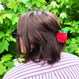 Solar Eclipse | Hand-painted Mini Apple Claw Hair Clip