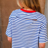 Pistola | Mae Cropped Tee - Maritime Red