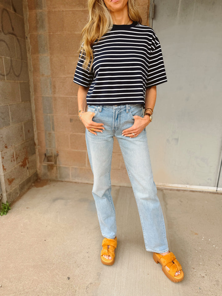 Pistola | Issa Mid Rise Relaxed Straight Jean - Road Trip